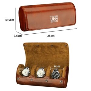 3 Slots Travel Case Fits All Wrist Watches