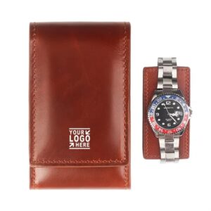 Travel Case Leather Pouches for 1 or 2 Watches