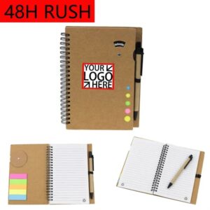 Environmental Spiral Notepad and Pen Sets