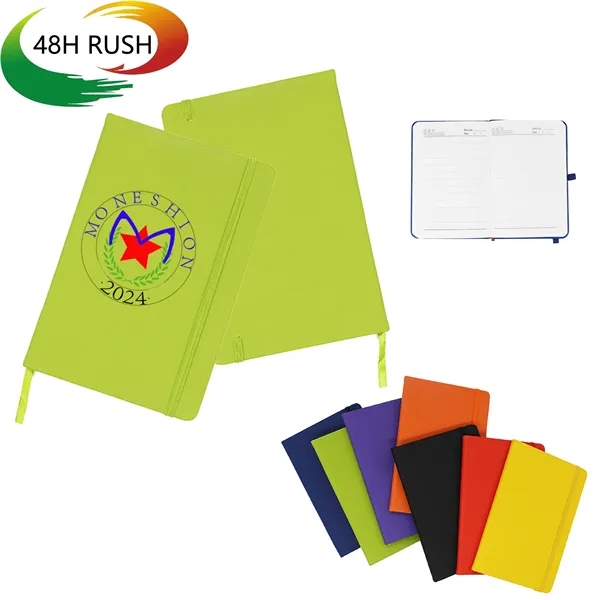 A5 PU Leather Notebook w/ Elastic Band