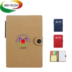 Eco-friendly Notebook w/ Button Pen