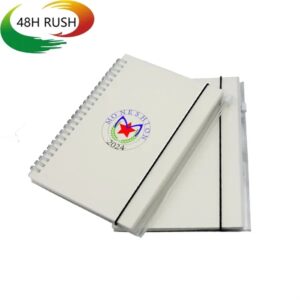 A5 PP Cover Spiral-bound Notebook w/ Elastic Band