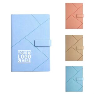 Soft PU Leather Cover Notebook with Magnetic Closure