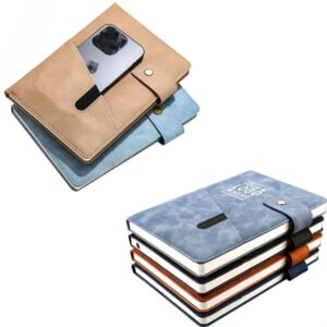 Soft PU Leather Cover Notebook with Snap Fastener Closure