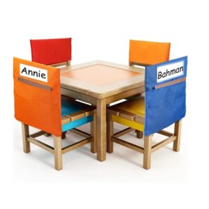 Chair Pockets for Classroom Seat with Name Tag