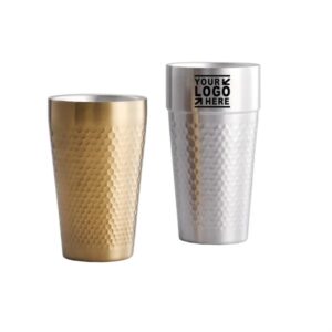 10 oz Double Wall Stemless Stainless Steel Wine Cup