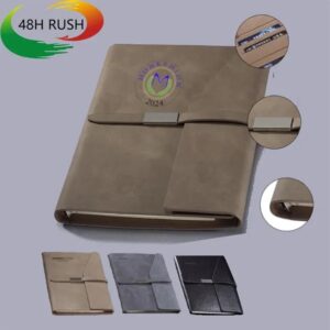 32K PU Notepad w/ Buckle and Card Bag