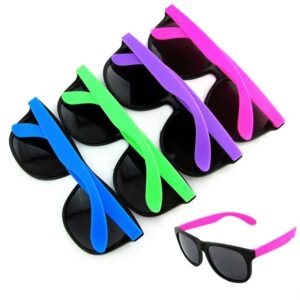 Two-tone Color Neon Sunglasses