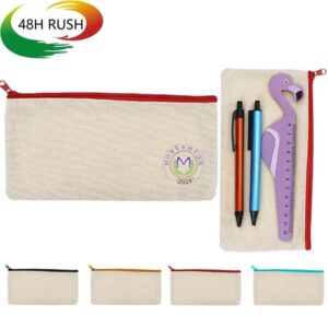 Zipped Canvas Pencel Case
