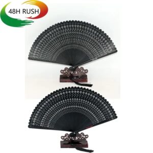 Customized Foldable Hollow Bamboo Fans