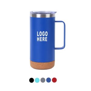 16 oz Insulated Stainless Steel Tumbler with Cork Bottom