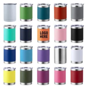 10 oz Stainless Steel Double Wall Coffee Mug Cups with Lid