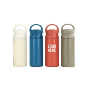 12 oz Stainless Steel Double Wall Coffee Mug Cups w Handle