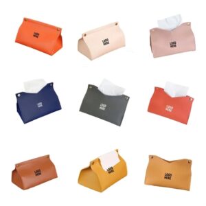 Tissue Box Multi-Function Pu leather Storage Bag