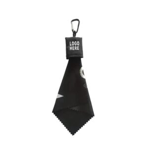 Folding Soft Lens MicroFiber Cloth with Carabiner
