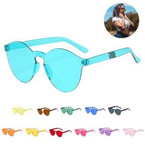 Round Rimless Sunglasses