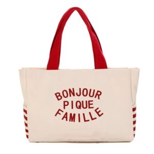 Heavy Duty Large Canvas Tote Bag with Pocket