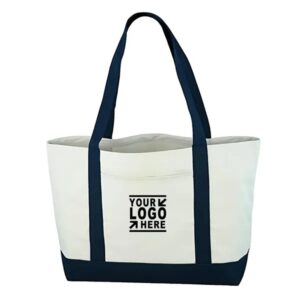 Daily Essentials Stylish Canvas Tote Bag with Pocket