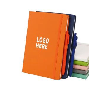 A5 Soft PU Leather Cover Notebook with Pen