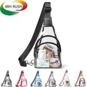 Transparent Single Shoulder Bag W/ Zipper