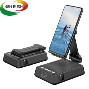 2 in 1 Wheat Straw Style Bluetooth SpeakerandPhone Holder
