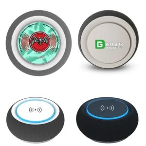 3 in 1 Wheat Straw Style SpeakerandPower BankandWireless Charger