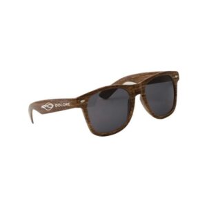 Beach Lover's Wood Grain-Like Hip Sunglasses