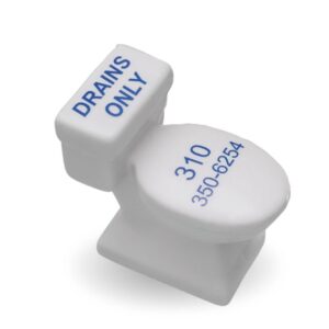 Toilet bowl shaped stress reliever