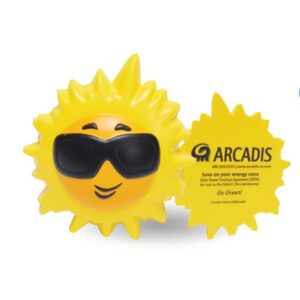 Hot sun shaped stress reliever