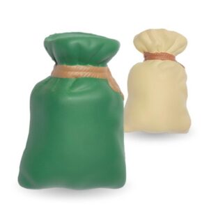 Money bag shaped stress reliever