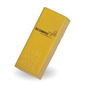 Gold bar shaped stress reliever
