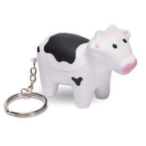 Milk cow key chain and stress reliever