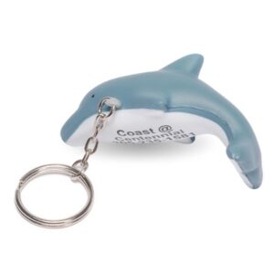 Dolphin key chain and stress reliever