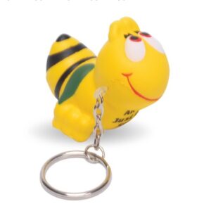 Bumble bee key chain and stress reliever