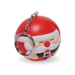 Santa ball key chain and stress reliever