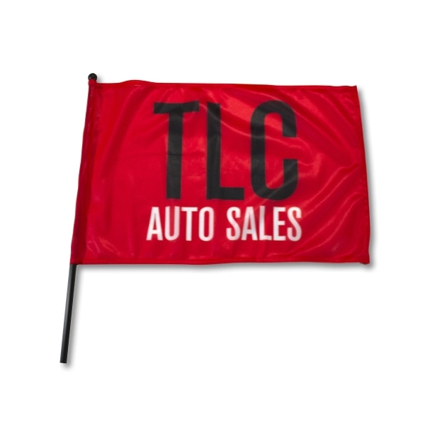 Waving Rally Flag 21.5"x14.5"