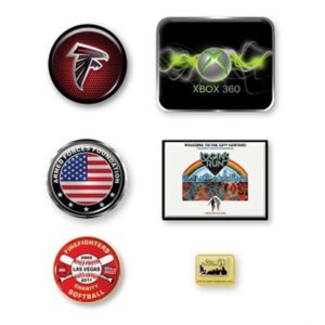 Lapel Pin, Gold, Silver, Black Findings