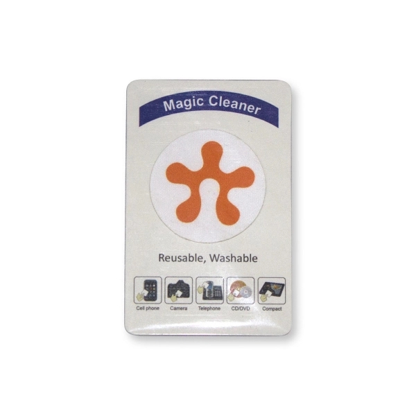 Magic Screen Cleaner 1.5" Round Custom Card