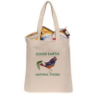 10 oz. Canvas Grocery Bags with 22" Handles