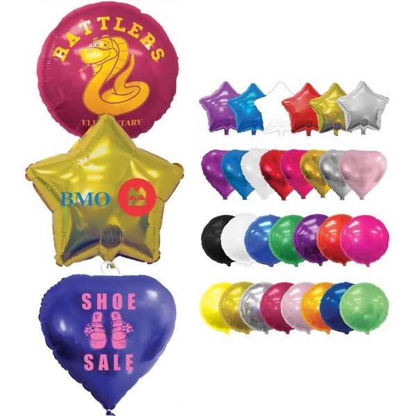 17" Round Foil Balloons