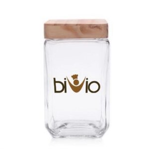 54 oz. Glass Candy Jar with Wooden Lid