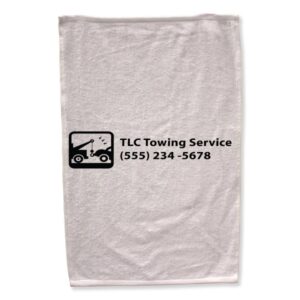 16" x 25" Golf/Sports Velour End Hem Dobby Towel