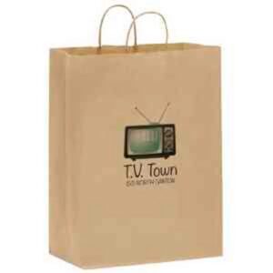 Natural Kraft Shopper Bags in CMYK - Color Evolution