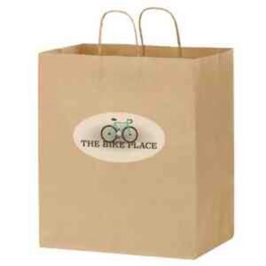 Natural Kraft Carry-Out Bags in CMYK - Color Evolution