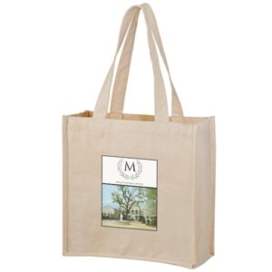 Heavyweight Cotton Wine andamp; Grocery Tote - 14 oz - Full Color
