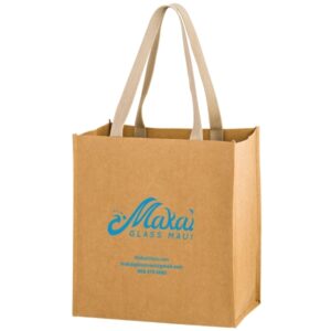 Tsunami - Washable Kraft Paper Grocery Tote Bag - Screen