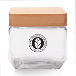 27 oz. Glass Candy Jars with Wooden Lid