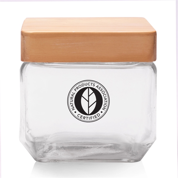 27 oz. Glass Candy Jars with Wooden Lid