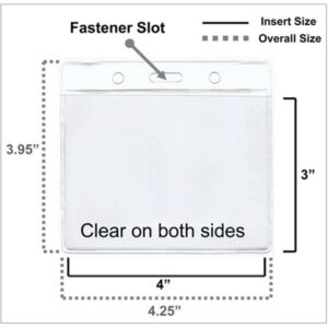 Horizontal Basic Badge Holder