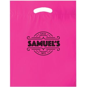 Die Cut Fold-Over Reinforced Plastic Bag - Flexo Ink